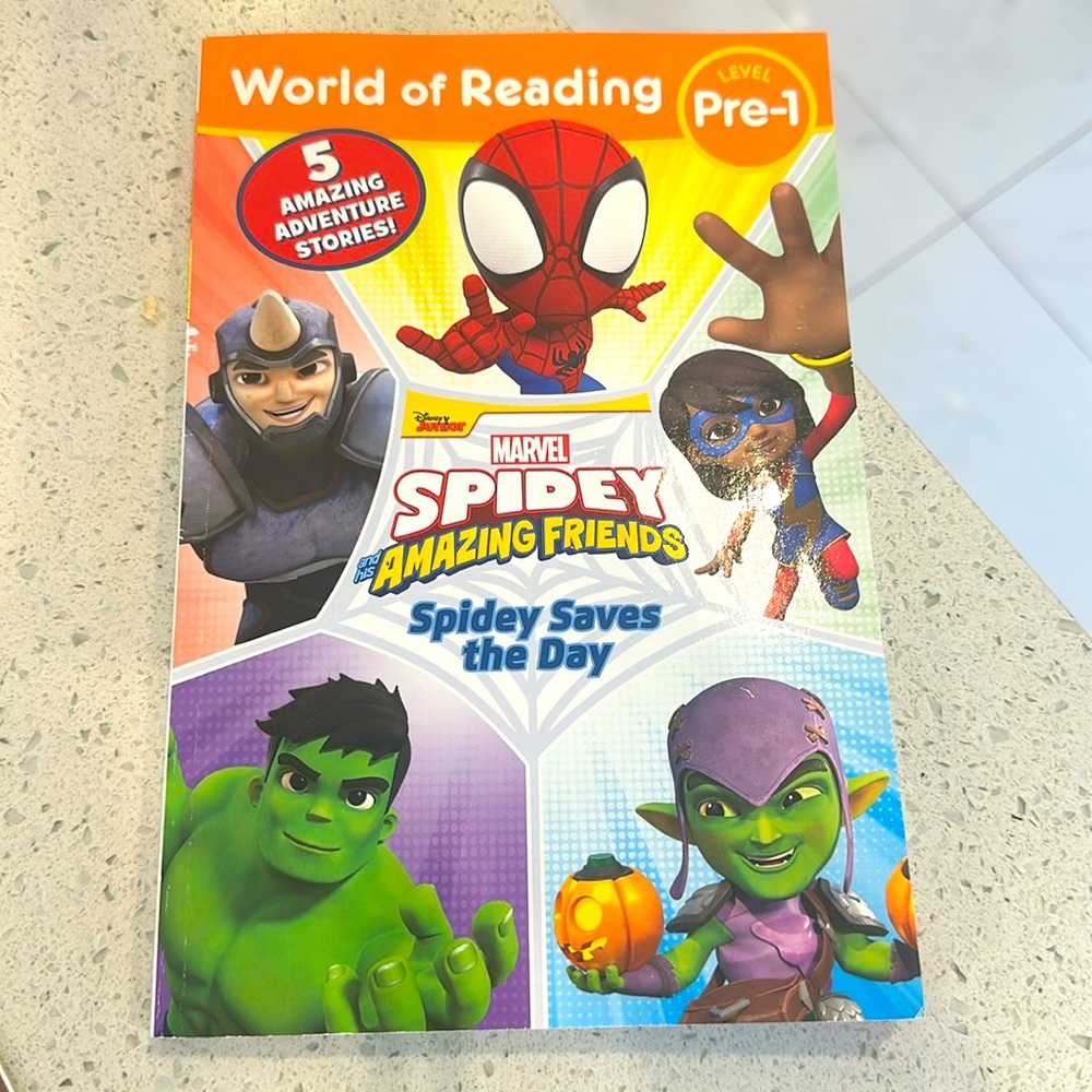 Scholastic world of reading pre-1 spidey saves the day